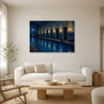 Premium Wall Art Yatay Html Edition – NM3-BLU-MP-H-004 styled in a refined neutral interior