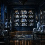 Porcelain Salon Collection Of Patterned Porcelain Plates Blue Dining Room Wall Art