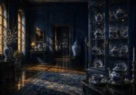 Porcelain Passage Porcelain Tea Service Blue Living Room Wall Art