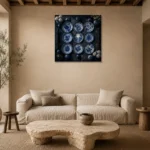 Premium Wall Art Kare Html Edition – NM3-BLU-PC-S-002 presented in a sophisticated home setting