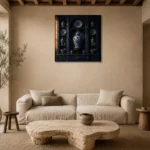 Premium Wall Art Kare Html Edition – NM3-BLU-PC-S-003 presented in a sophisticated home setting
