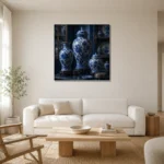 Premium Wall Art Kare Html Edition – NM3-BLU-PC-S-004 styled in a refined neutral interior
