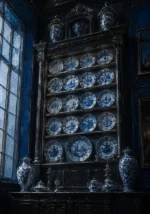 Porcelain Threshold Collection Of Patterned Porcelain Plates Blue Dining Room Wall Art