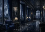 Rain Interlude Corridor Ending Blue Home Office Wall Art