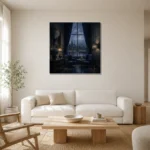 Premium Wall Art Kare Html Edition – NM3-BLU-RW-S-001 styled in a refined neutral interior