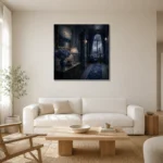 Premium Wall Art Kare Html Edition – NM3-BLU-RW-S-004 styled in a refined neutral interior