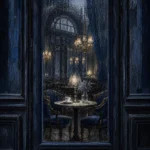 Rain Ascent Café Table Blue Bedroom Wall Art