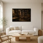 Premium Wall Art Yatay Html Edition – NM3-BRN-AN-H-003 styled in a refined neutral interior