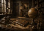 Collector Interlude Weathered Globe Brown Study Wall Art