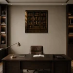 Premium Wall Art Kare Html Edition – NM3-BRN-AN-S-003 displayed in a contemporary gallery-inspired room