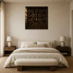 Premium Wall Art Kare Html Edition – NM3-BRN-AN-S-003 showcased in an elegant minimalist interior