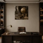 Premium Wall Art Kare Html Edition – NM3-BRN-AN-S-004 displayed in a contemporary gallery-inspired room