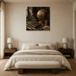 Premium Wall Art Kare Html Edition – NM3-BRN-AN-S-004 showcased in an elegant minimalist interior