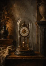 Collector Sentinel Antique Clock Brown Home Office Wall Art