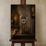 Premium Wall Art Dikey Html Edition – NM3-BRN-AN-V-001 displayed on a studio easel
