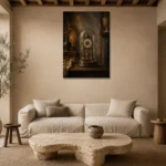 Premium Wall Art Dikey Html Edition – NM3-BRN-AN-V-001 presented in a sophisticated home setting