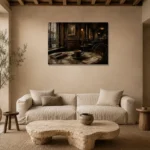 Premium Wall Art Yatay Html Edition – NM3-BRN-EP-H-001 presented in a sophisticated home setting