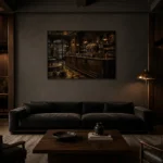 Premium Wall Art Yatay Html Edition – NM3-BRN-EP-H-002 shown in a warm modern interior