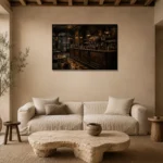 Premium Wall Art Yatay Html Edition – NM3-BRN-EP-H-002 presented in a sophisticated home setting