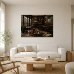 Premium Wall Art Yatay Html Edition – NM3-BRN-EP-H-003 styled in a refined neutral interior