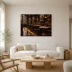 Premium Wall Art Yatay Html Edition – NM3-BRN-EP-H-004 styled in a refined neutral interior