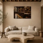 Premium Wall Art Yatay Html Edition – NM3-BRN-EP-H-004 presented in a sophisticated home setting