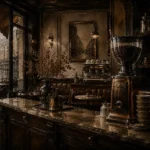 Espresso Passage Coffee Grinder Brown Kitchen Wall Art