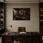 Premium Wall Art Yatay Html Edition – NM3-BRN-EP-H-005 displayed in a contemporary gallery-inspired room