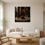 Premium Wall Art Kare Html Edition – NM3-BRN-EP-S-001 styled in a refined neutral interior