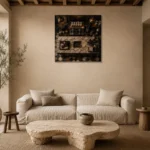 Premium Wall Art Kare Html Edition – NM3-BRN-EP-S-002 presented in a sophisticated home setting