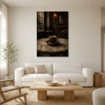 Premium Wall Art Dikey Html Edition – NM3-BRN-EP-V-001 styled in a refined neutral interior