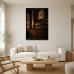Premium Wall Art Dikey Html Edition – NM3-BRN-EP-V-002 styled in a refined neutral interior
