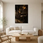 Premium Wall Art Dikey Html Edition – NM3-BRN-EP-V-004 styled in a refined neutral interior