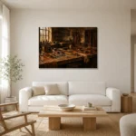 Premium Wall Art Yatay Html Edition – NM3-BRN-LC-H-002 styled in a refined neutral interior