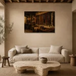 Premium Wall Art Yatay Html Edition – NM3-BRN-LC-H-004 presented in a sophisticated home setting