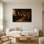 Premium Wall Art Yatay Html Edition – NM3-BRN-LC-H-005 styled in a refined neutral interior