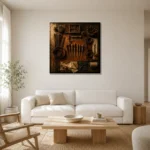 Premium Wall Art Kare Html Edition – NM3-BRN-LC-S-002 styled in a refined neutral interior