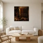 Premium Wall Art Kare Html Edition – NM3-BRN-LC-S-004 styled in a refined neutral interior