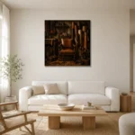 Premium Wall Art Kare Html Edition – NM3-BRN-LC-S-005 styled in a refined neutral interior