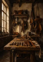 Leather Threshold Workbench Brown Living Room Wall Art