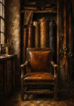 Leather Ascent Leather Chair Brown Home Office Wall Art