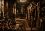 Tobacco Procession Tobacco-Brown Silk Coat Brown Bedroom Wall Art