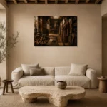 Premium Wall Art Yatay Html Edition – NM3-BRN-TS-H-001 presented in a sophisticated home setting