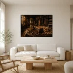 Premium Wall Art Yatay Html Edition – NM3-BRN-TS-H-002 styled in a refined neutral interior
