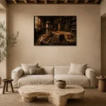 Premium Wall Art Yatay Html Edition – NM3-BRN-TS-H-002 presented in a sophisticated home setting