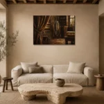 Premium Wall Art Yatay Html Edition – NM3-BRN-TS-H-004 presented in a sophisticated home setting