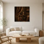 Premium Wall Art Kare Html Edition – NM3-BRN-TS-S-004 styled in a refined neutral interior