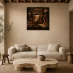 Premium Wall Art Kare Html Edition – NM3-BRN-TS-S-005 presented in a sophisticated home setting