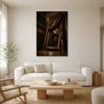 Premium Wall Art Dikey Html Edition – NM3-BRN-TS-V-004 styled in a refined neutral interior