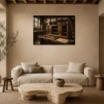 Premium Wall Art Yatay Html Edition – NM3-BRN-WW-H-001 presented in a sophisticated home setting